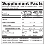 Uncle Moishy Sour Vitamin D 120 Ct